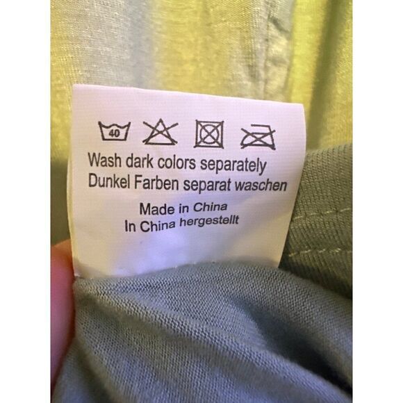 NWT Grace Karin Sage Green Flutter Sleeve Top Size Small - Picture 8 of 9